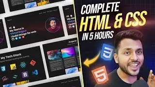 Complete HTML & CSS Tutorial | Build & Deploy your Portfolio Website