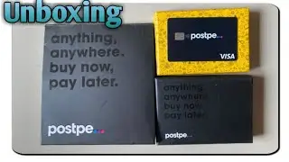 Postpe credit card (Unboxing,)
