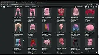 Roblox aesthetic pink avatar Idea!! ONLY cost 209 robux all items down bellow