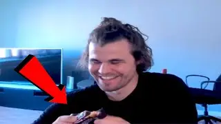 Magnus Plays Blitz against Dubov while Eating his Favourite Snack