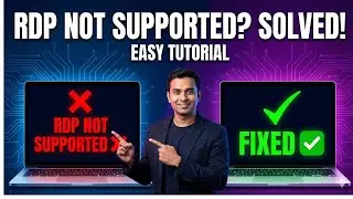 Fix RDP Not Supported Error in Windows 10 & 11 | RDP Wrapper 100% Working