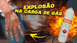 ACIDENTE COM O GÁS R600A! (IMAGENS FORTES)