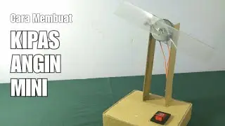 Cara membuat kipas angin mini sederhana | DIY portable fan