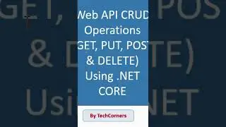CRUD Operations In Web API Using EF and SQL Server | .Net Core |  #shorts #shortsvideo #viral
