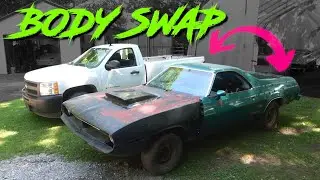 BODY SWAP!!! (El-Camino mounted on 2011 Chevy Silverado Chassis) PART#1