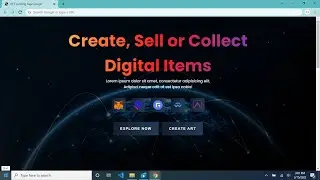 Animated website for NFT Project using HTML CSS JS Responsive ScrollReveal