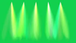 Colourful Stage Light Animation Green Screen l HD