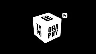 3D Kinetic Typography Premiere Pro Tutorial