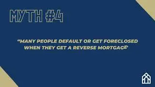 Reverse Mortgage Myths #mainstreethomeloans #mortgagemyths