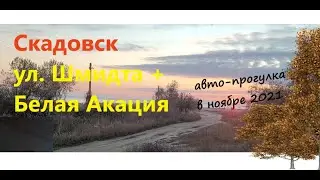 Скадовск Ноябрь 2021. Авто прогулка по ул. Шмидта и району Белая Акация