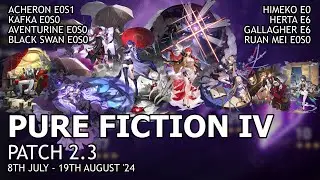 [Honkai Star Rail 2.3 F2P] Pure Fiction (IV) Stage 4 12* Acheron Aventurine DOT, Himeko Herta RM FuA