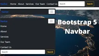 Design a responsive navbar using Bootstrap 5 || Jelly Coder