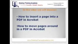 Insert Pages & Move Pages in Adobe Acrobat