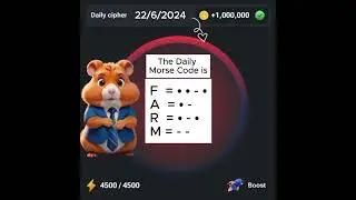 Get 1 Million Daily Morse Code Hamster Kombat | June 22nd, 2024 