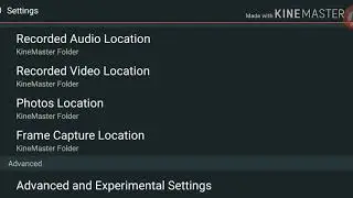 Advanced Settings in Kinemaster!!!