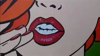 CRISTINA GALVEZ POP ART / VIRGINIA / Pintar un cuadro pop art en acrílico sobre lienzo