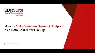 How to Add Windows Server & Windows Endpoint for Backup | BDRSuite