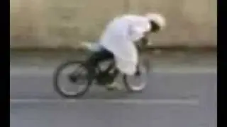 arab drifting with a bike