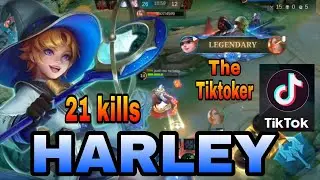Harley nag TikTok | tiniktokan si Lancelot at Gusion | Harley the tiktoker