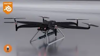 Blender Beginner's Guide: Creating a Realistic Drone Model Tutorial