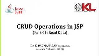 EP0011: CRUD Operations in JSP (Part - 01)