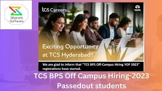 TCS Off Campus Recruitment I 2023 I Hiring Now I Register immediately.