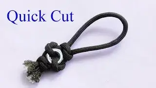 Hex Nut Parachute Cord Zipper Pull - Quick Cut