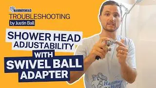Increase Shower Head Adjustability with Swivel Ball Adapter