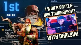 First Time Entering Battle Hub Tournaments and I Won with Dhalsim! (Street Fighter 6)