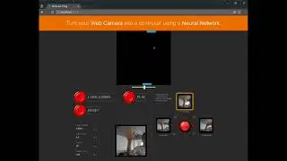 Train neural network on browser and use Webcam to play Pong