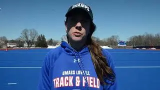 Ally Thomas  after the River Hawk Invitational