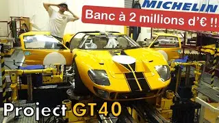 GT40 test bench at Michelin ! chassis setup preparation [Episode 3]