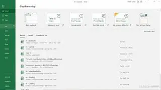 Getting started with Excel 2016