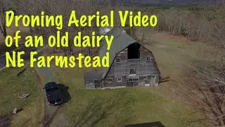 Drone Aerial Old Farm Practice Flight