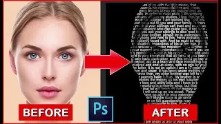 How to Create a Powerful Text Portrait from a Photo In Adobe Photoshop  | Graphics Vocabulary | 2020
