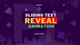Sliding Text Reveal Animation | Text Animate in Adobe Premiere Pro | Premiere Pro Titles