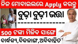 old age pension odisha online apply ll online apply old age pension odisha