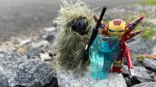 Лего Железный Человек против Спецназа в Камуфляже. Lego IRON MAN vs SWAT.