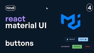 React Material UI / MUI Tutorial - 4.1 - Buttons - Import, Variants, Disabled, Colors, As Link