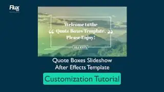 How to Edit the Quote Boxes After Effects Template