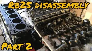How To Teardown RB25DET Part 2 | Timing Belt, Head, Pistons, And Crankshaft
