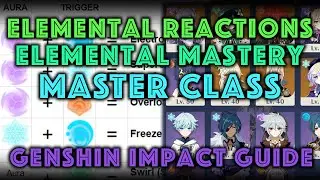 YOU NEED TO KNOW THIS! Elemental Reaction & Elemental Mastery MasterClass | Genshin Impact