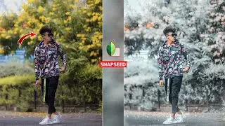 Snapseed Winter Snowfall Photo Editing ☃️ / Snapseed Photo Editing  Trick 2022