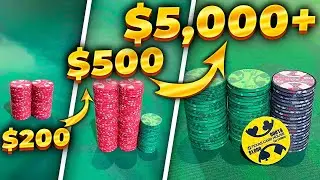 WE RACED TO THE HIGHEST STAKES IN THE POKER ROOM