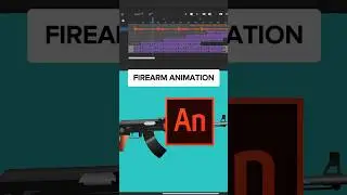 FIREARM ANIMATION 💥🔫 #firearmanimation #basicofanimation #howtocreate