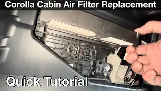 How to locate and replace cabin air filter in a 2024 Toyota Corolla