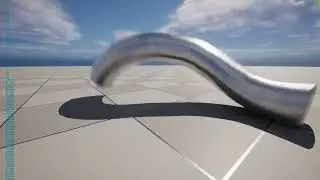 cylinder Worm 0.1 | procedural physical animation | Unreal Engine 5