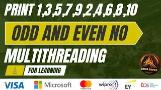 How to print odd and even number using two thread |Multithreading