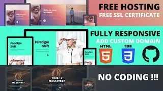 Github Pages Free Web Hosting with SSL Cretificate & Also Add your Custom Domain 2021
