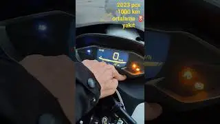2023 Honda pcx 1000 km  ⛽ yakıt ortalamamız